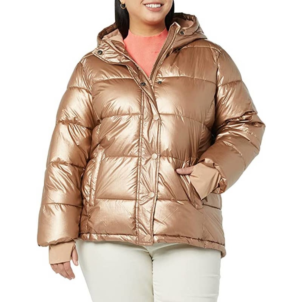 $299 3x coat Long-sleeved Hooded Puffer Coat